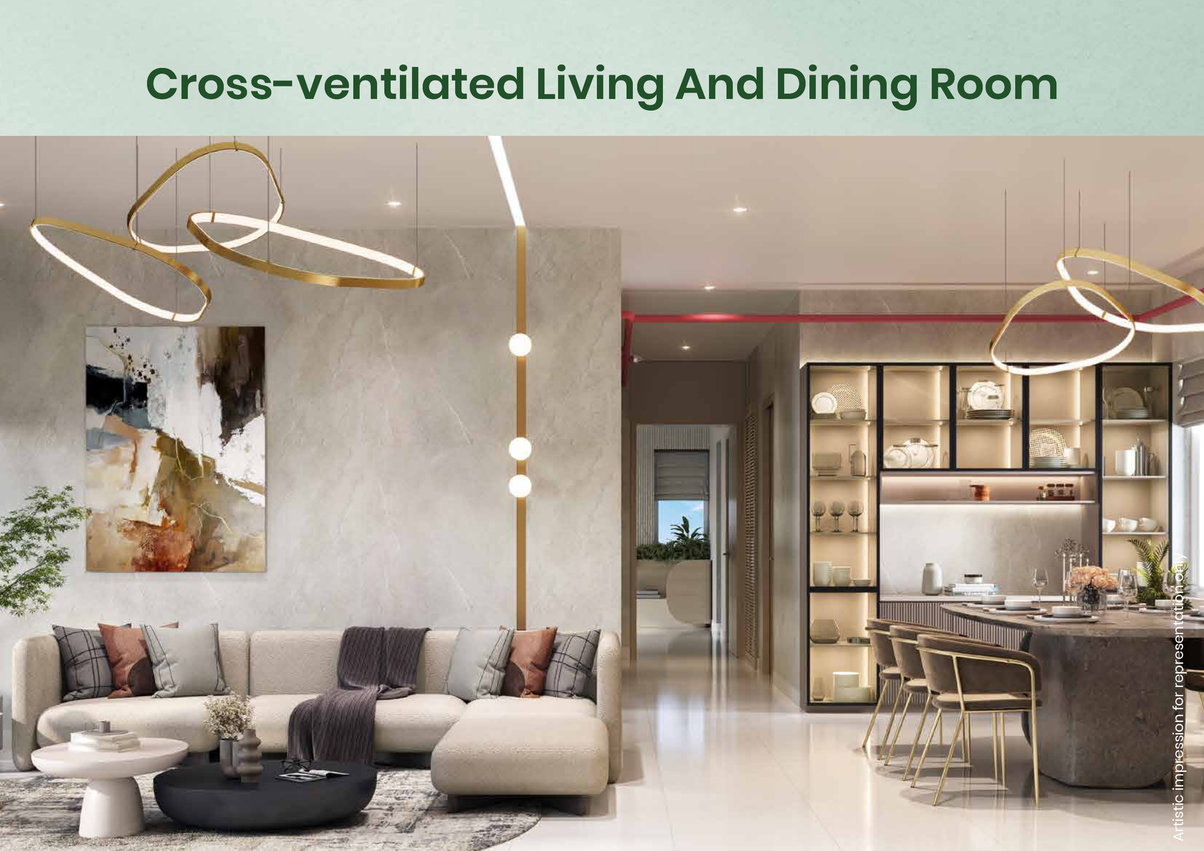 Featured Image of Mahindra Ivy Lush Cross Ventilated Living and Dining Room